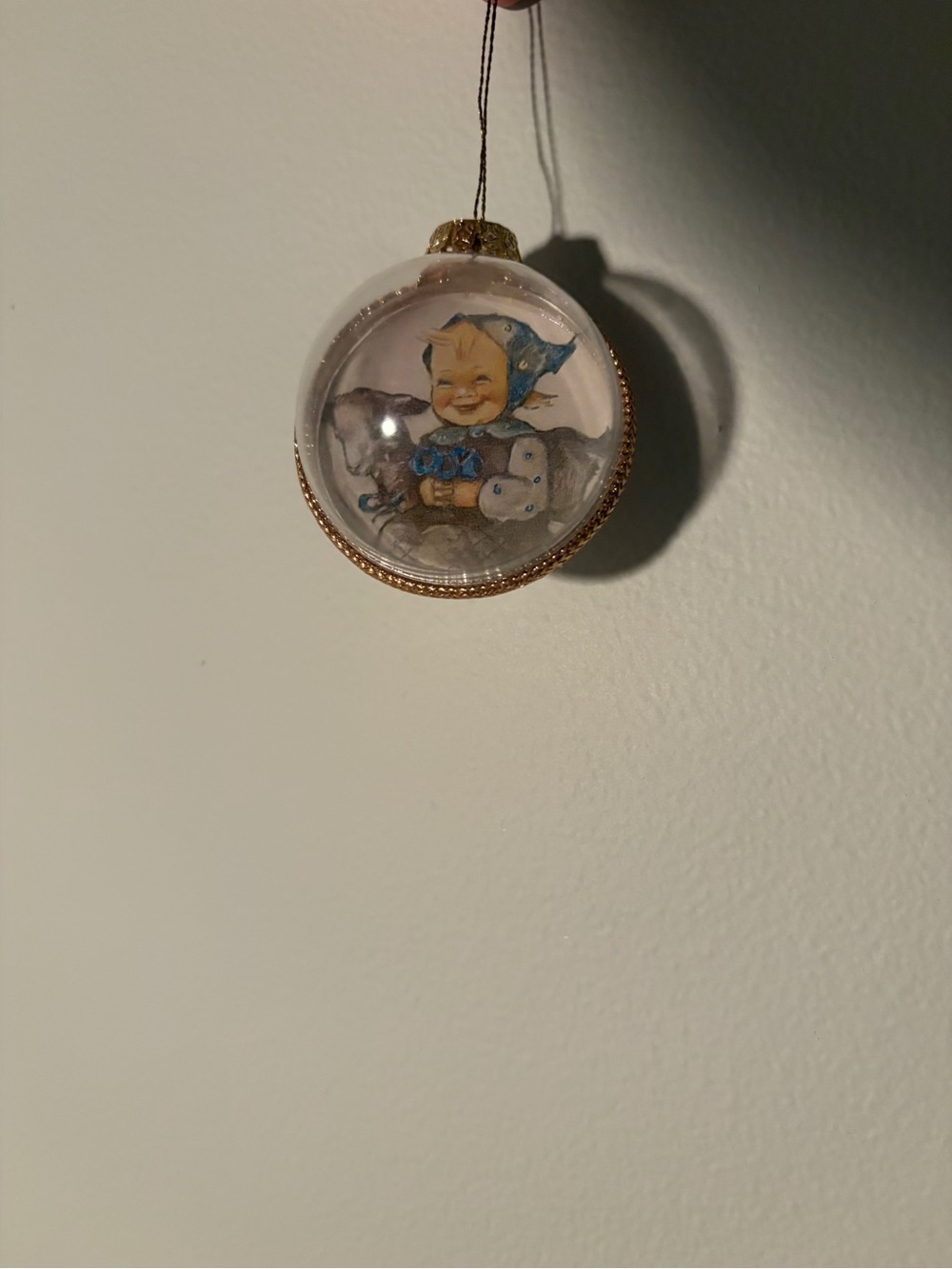 Vintage Hummel Bubble Christmas Ornament